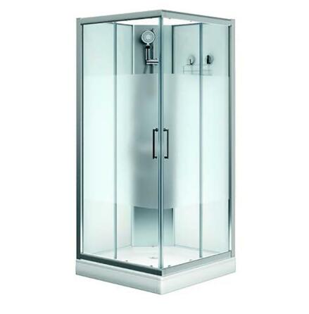 Duschkabin Papilio rektangulr 80x80 Frost
