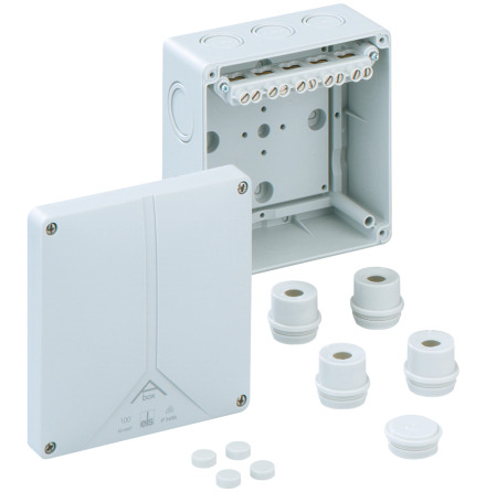 KOPPLINGSDOSA A-BOX 100 MED PLINT
