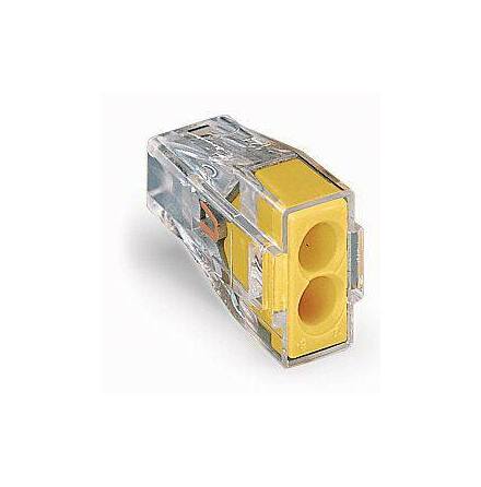 Toppklmma 2x0,75-2,5mm2 gul