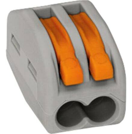 Anslutningsklmma 2x0,08-2,5mm2 gr