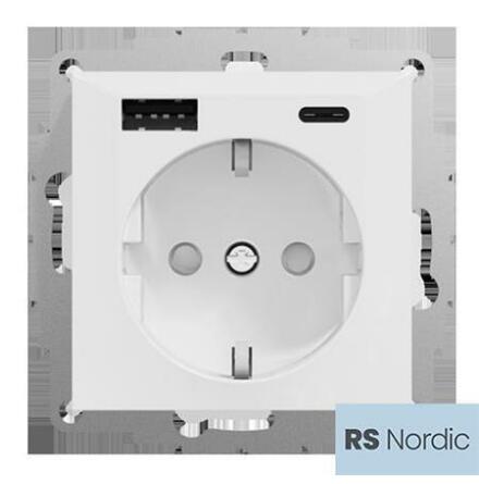 Ladduttag USB A+C 3A Schuco RV