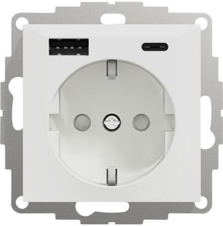Ladduttag USB A+C 3A Schuco fv