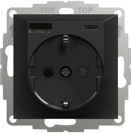 Ladduttag USB A+C 3A Schuco sv