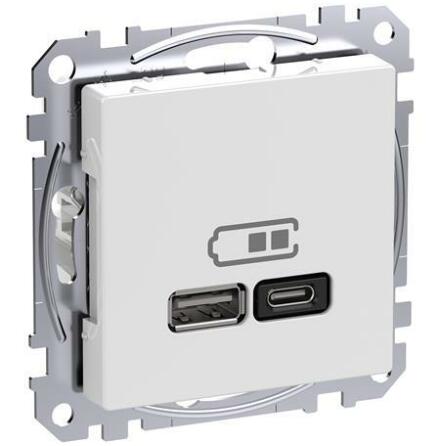 Laddst. USB A+C 45W Exx Vit