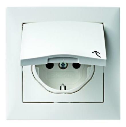 Uttag 1-vgs lock S.1 Vit