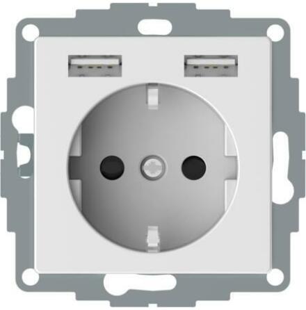 VGGUTTAG 1-VGS 2 x USB 2,4A Vit
