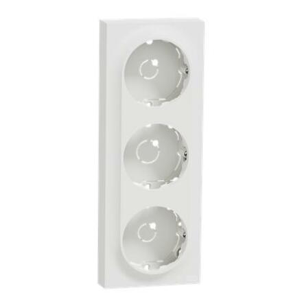 Frhjningsram 3-f lg renvit