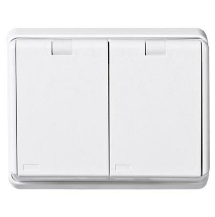 Uttag 2-vgs RS inf ip44 RV