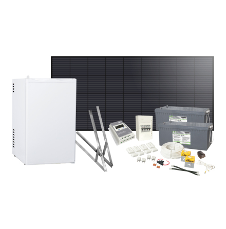 Solcellspaket 200W med kylskp 70l