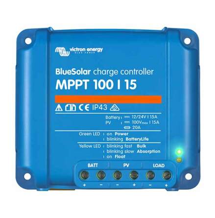 Solcellsregulator Victron BlueSolar MPPT 100/15 