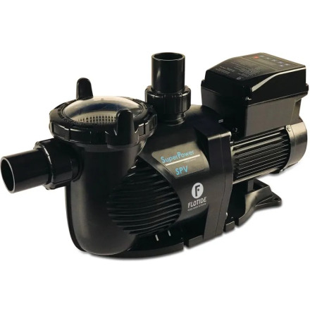 Flotide Poolpump 1,5" x 50 mm x 2" x 63 mm x 50 mm / 1 1/2" metrik/imperial limkoppling 5,6A 230VAC svart type SPV 150 WiFi 1.5HK