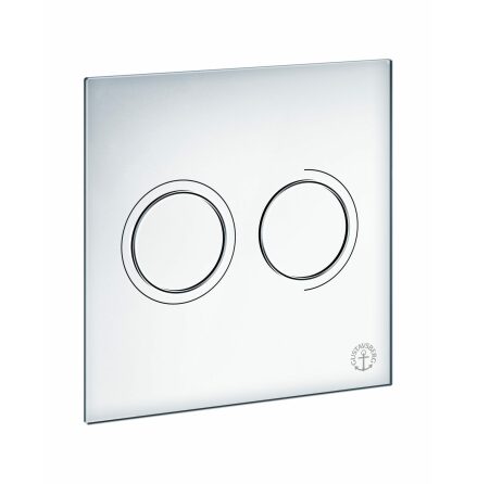 Tryckplatta till Toalett Gustavsberg Trimont XS Pneumatisk Vit glas