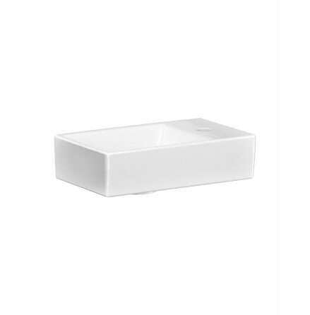 Tvttstll Gustavsberg Artic Small fr Bultmontage 36 cm Bassng vnster, blandarhl hger, Vit