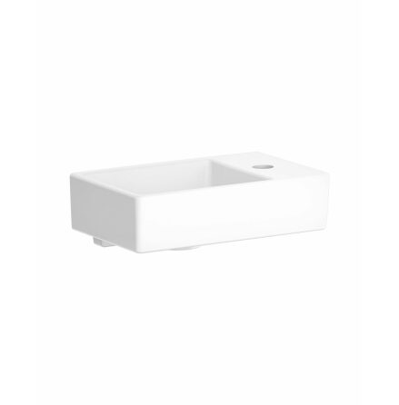 Tvttstll Gustavsberg Artic Small fr Bultmontage 36 cm Bassng vnster, blandarhl hger, Matt vit