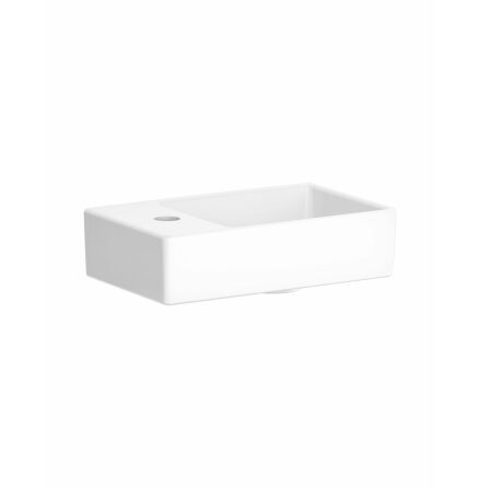 Tvttstll Gustavsberg Artic Small fr Bultmontage 36 cm Bassng hger, blandarhl vnster, Matt vit