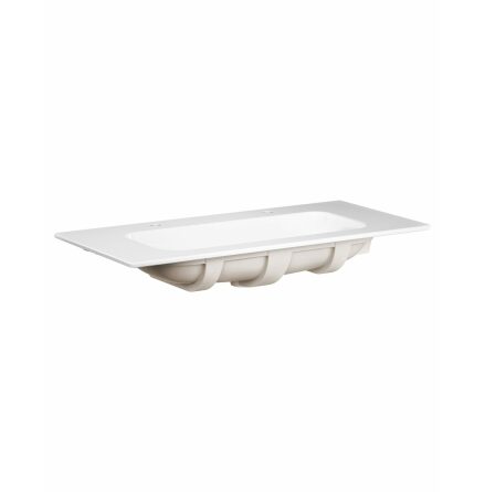 Mbeltvttstll Gustavsberg fr Artic Slim Kommodskp 100 cm med 2 Blandarhl, Vit