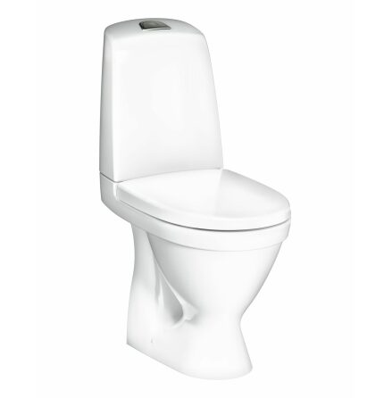 Toalettstol Gustavsberg Nautic 1510 P-ls Hygienic Flush Dolt 4/2L Skruvmontage SC/QR-sits, CeramicPlus