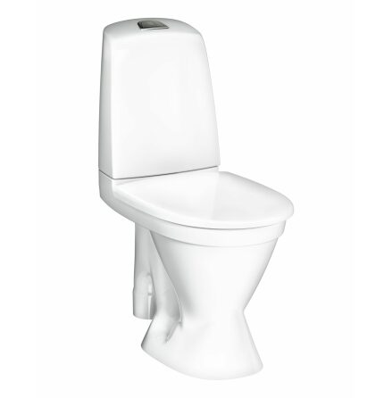 Toalettstol Gustavsberg Nautic 1591 ppet S-ls Stor Fot Hygienic Flush 4/2 Liter fr Skruvmontage SC/QR sits, CeramicPlus