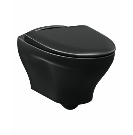 Toalettstol Vgghngd Gustavsberg Estetic Hygienic Flush Soft Close/Quick Release sits, C+ Mattsvart