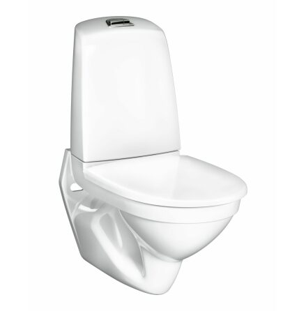 Toalettstol Vgghngd Gustavsberg Nautic 1522 med Cistern Hygienic Flush 4/2 liter, Standardsits, Standardyta