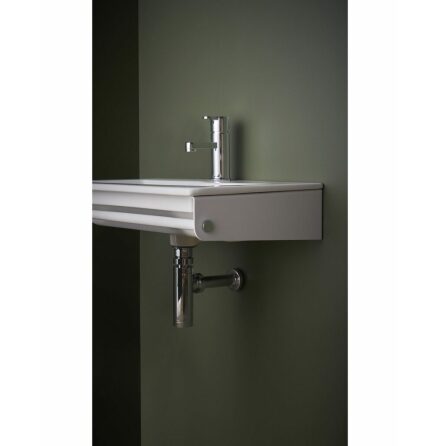 Tvttstllskonsol Gustavsberg Graphic Vit/Krom 80 cm