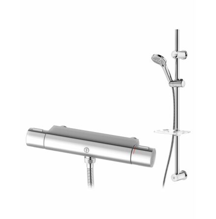 Duschpaket Gustavsberg Nautic 2.1 Termostat inkl. Duschset Blyfri Energiklass A 160 cc