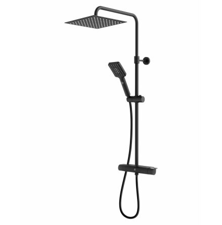 Takduschset Gustavsberg Estetic Square Mattsvart, 160 cc