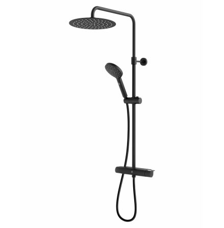 Takduschset Gustavsberg Estetic Round Mattsvart, 150 cc