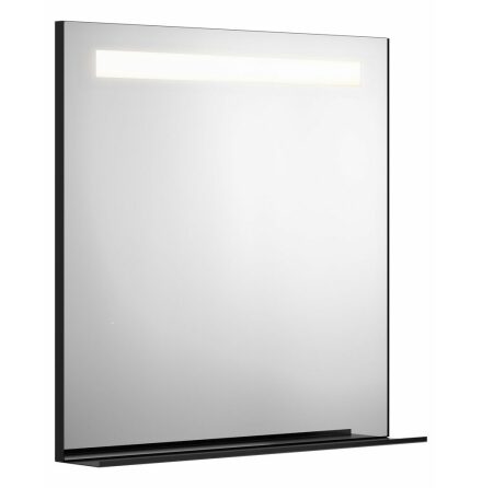 Badrumsspegel Gustavsberg med Belysning och Hyllplan 80 cm