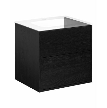 Kommodskp Gustavsberg Artic 60 cm, Svart askfaner, Utan tvttstll