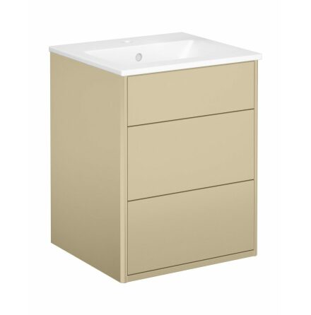 Kommodskp Gustavsberg Graphic 45 cm, Beige, Med tvttstll