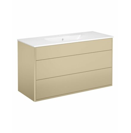 Kommodskp Gustavsberg Graphic 100 cm, Beige, Med tvttstll
