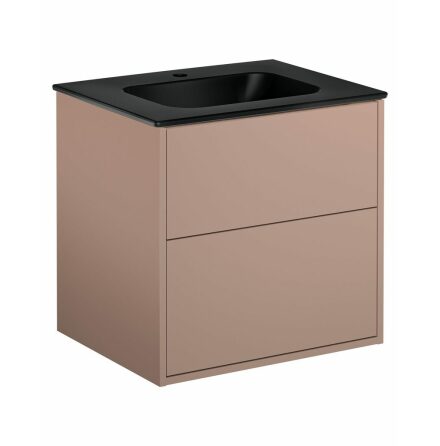 Kommodskp Gustavsberg Artic 60 cm, Peach, Med tvttstll Mattsvart