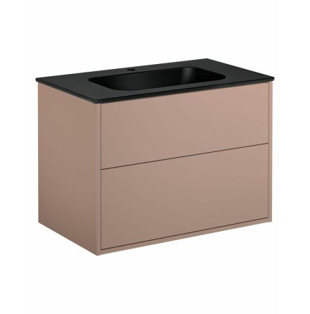 Kommodskp Gustavsberg Artic 80 cm, Peach, Med tvttstll Mattsvart
