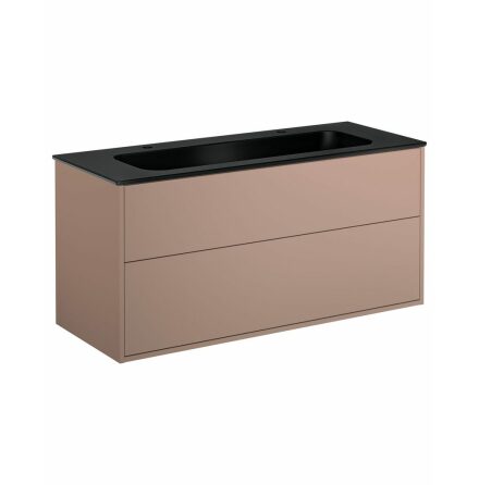 Kommodskp Gustavsberg Artic 120 cm, Peach, Med tvttstll Mattsvart