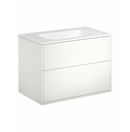 Kommodskp Gustavsberg Artic 80 cm, Vit, Med tvttstll matt vit