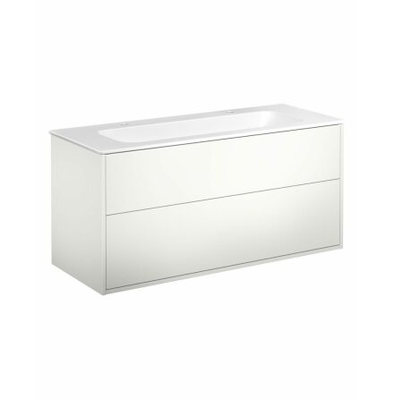 Kommodskp Gustavsberg Artic 120 cm, Vit, Med tvttstll matt vit