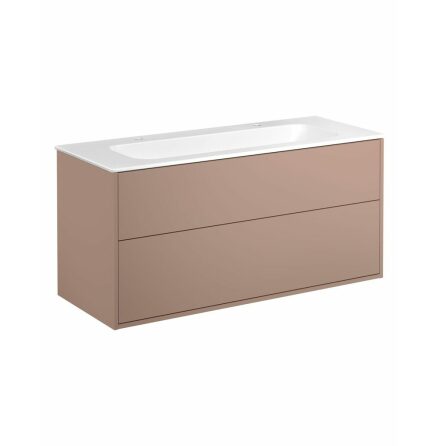 Kommodskp Gustavsberg Artic 120 cm, Peach, Med tvttstll matt vit