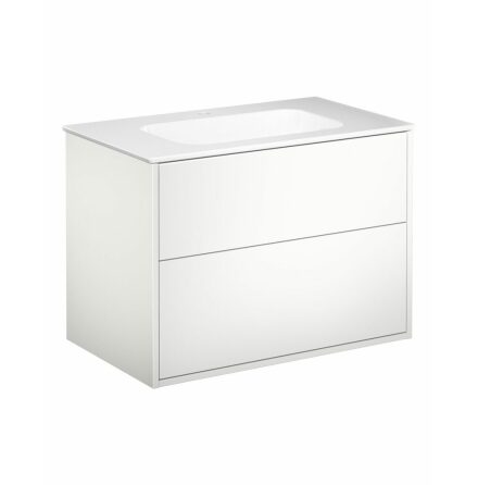 Kommodskp Gustavsberg Artic 80 cm, Vit, Med tvttstll vit