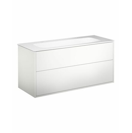 Kommodskp Gustavsberg Artic 120 cm, Vit, Med tvttstll vit