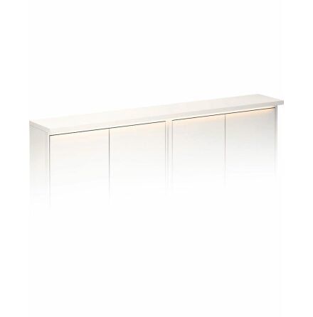 Toppskiva till Vggskp Gustavsberg med LED-belysning 120 cm, 20 cm, Vit