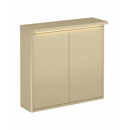 Toppskiva till Vggskp Gustavsberg med LED-belysning 60 cm, 20 cm, Beige