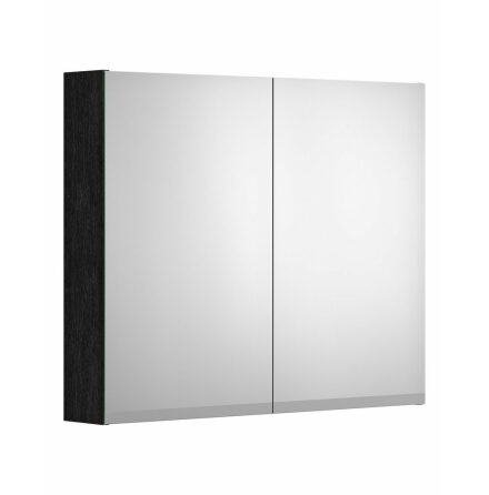 Spegelskp till Badrum Gustavsberg Artic 80 cm, Svart askfaner