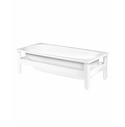 Badkar Gustavsberg 1570 x 700 mm Kombi utan Frontstativ Antihalkbehandlingsyta Hl fr tv stdhandtag