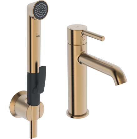 Tvttstllsblandare Oras Optima Style med Bidetta Handdusch Bostat brons