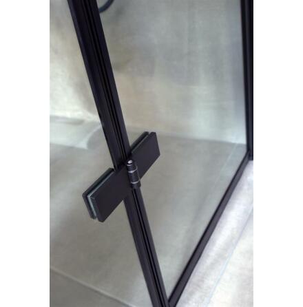 Ttningslist (Matt Svart), mellan tv glas (vikbar Drr) CL