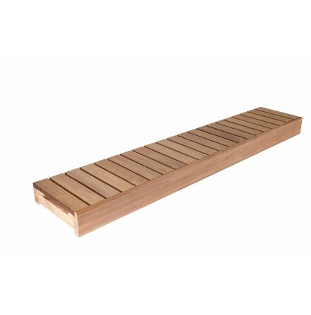 Rak lavbnk Thermory 140 mm framkant Termo Asp, 500x2100 mm