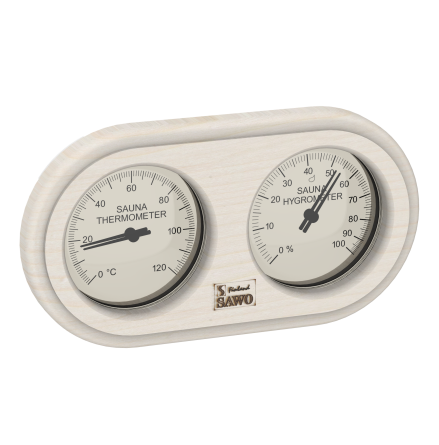 Bastu Thermo-Hygrometer SAWO Rundad Asp