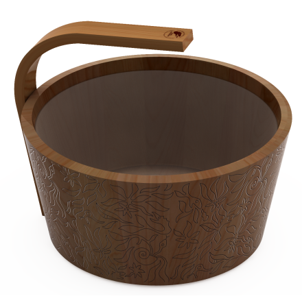 Bastuhink SAWO ngvatten Cedar med plastinsats Cedertr, 9L