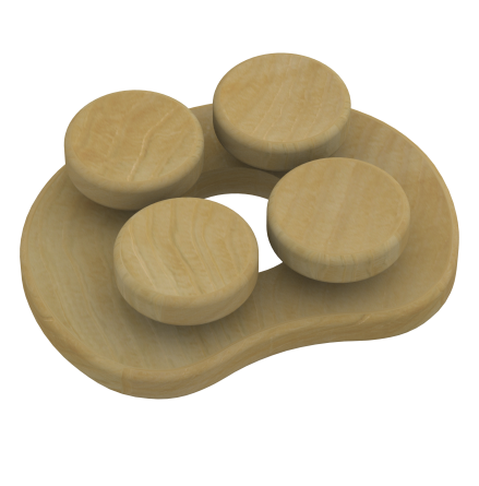 Nackstd fr bastu SAWO Halu Tr 177x231 mm Cedertr